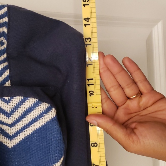 ROXY "Heart By The Sea" Large Tote Bag Beach Weekender Knit Canvas Boho Aztec - Picture 16 of 16